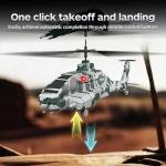 OBEST Camouflage RC Helicopter, Remote Control Military Helicopter with 2.4G 3.5CH, Missile Launch, One-Key Takeoff/Landing, Altitude Hold, 60M Control Distance
