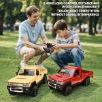 RZAPE RC Rock Crawler 1/12 RC Crawler Off Road RC Truck 4x4 with 2.4GHz Remote Control 280 Brushed Motor All Terrain Rremote Control Truck RTR Proportional Throttle Steering MN-82（Red）