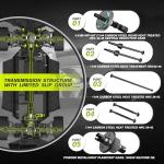 VIRCAS RLAARLO 1/12 Brushelss RC Cars for Adult Top Speed 50+ MPH Rally Car All Terrain RC Truck 4W Off-Road Monster Trucks with Gyro Waterproof Remote Control Car (White)