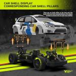 VIRCAS RLAARLO 1/12 Brushelss RC Cars for Adult Top Speed 50+ MPH Rally Car All Terrain RC Truck 4W Off-Road Monster Trucks with Gyro Waterproof Remote Control Car (White)