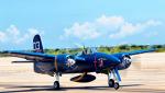 Fms F7F Tiger Cat 1700mm (66.9") RC Airplane Blue 6CH Twin Engines Warbird 6S PNP (No Radio, Battery, Charger)