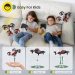 Holy Stone HS210T Drones for Kids, 2 IN1 MINI Indoor Drone with Land & Fly Mode, Four Posture Deformations RC Quadcopter with 3D Flip, Auto Hovering, Easter day& Birthday Toy Gift for Boys and Girls