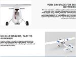 VOLANTEXRC 6CH 2.4Ghz 1.4M Ranger FPV Training Glider Plane 757-4 Airplane RTF w/Brushless Motor RC Battery+Charger