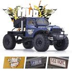 BEEZRC RocHobby 1/10 Atlas RC Crawler, 4WD with Lighting, 2.4GHz RC Rock Truck, Off Road Hobby Grade, Remote Control Car for Adults, Need to Complete with Battery (Blue)