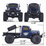 BEEZRC RocHobby 1/10 Atlas RC Crawler, 4WD with Lighting, 2.4GHz RC Rock Truck, Off Road Hobby Grade, Remote Control Car for Adults, Need to Complete with Battery (Blue)