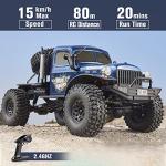 BEEZRC RocHobby 1/10 Atlas RC Crawler, 4WD with Lighting, 2.4GHz RC Rock Truck, Off Road Hobby Grade, Remote Control Car for Adults, Need to Complete with Battery (Blue)