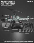 LMRC RC Helicopter with 10 Missiles, 2.4GHz LM19-F Army Remote Control Helicopter, Military Helicopter for Beginners and Adults, LED Lights, Altitude Hold, One-Key Take Off, Indoor Friendly