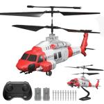 LMRC Army RC Helicopter with 10 Missiles, LM19-E 2.4GHz Remote Control Helicopter for Beginners and Adults, Military Helicopter Toy, LED Lights, Altitude Hold, One-Key Take Off, Indoor Friendly