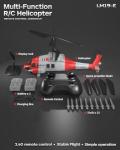 LMRC Army RC Helicopter with 10 Missiles, LM19-E 2.4GHz Remote Control Helicopter for Beginners and Adults, Military Helicopter Toy, LED Lights, Altitude Hold, One-Key Take Off, Indoor Friendly