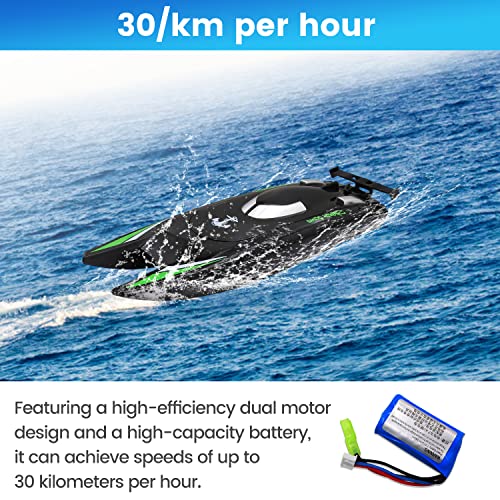 High-Speed RC Boat with Rechargeable Batteries