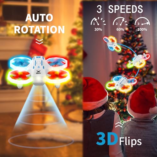 HYG Mini Drones for Kids with 3D Flips