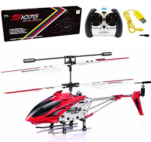 Syma S107/S107G Gyro RC Helicopter - Red