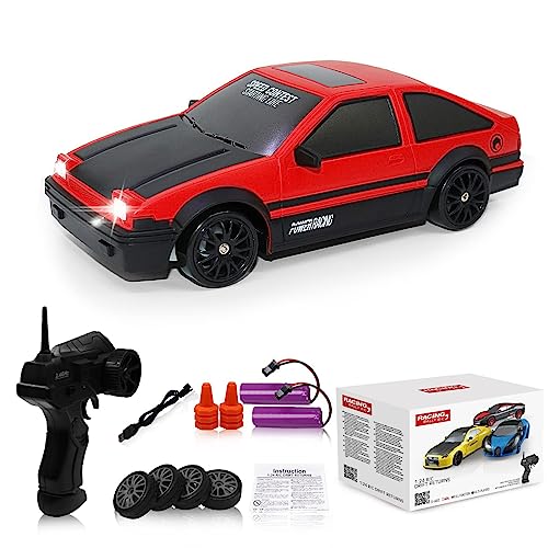 High-Speed RC Drift Car with LED Lights