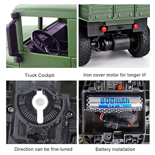 XINGRUI 50 Min RC Military Truck 1:18 Scale