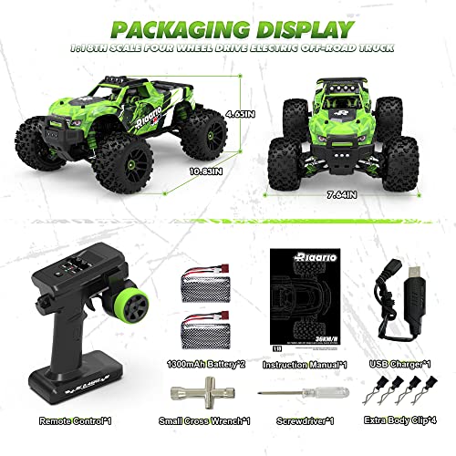 High-Speed 4X4 RC Truck with Dual Batteries