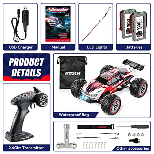 Hosim 1:10 4WD 30+MPH Off-Road RC Monster Truck