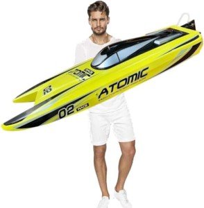 SOWOFA 27.6-Inch RC Racing Speedboat - 65 km/h