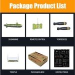 Lllunimon RC Seawolf Submarine Racing Boat