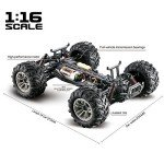 Hosim 36 km/h 4WD High-Speed RC Monster Truck