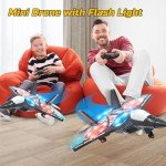 Beginner-Friendly RC Drone Airplane with Lights
