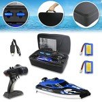 Fast RC Speed Boat for Kids - 20+ MPH