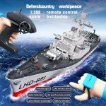 Remote Controlled 23.6" Warship Battleship 4WD