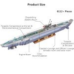 Kowkis German U-552 Submarine Building Kit Set