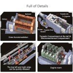 Kowkis German U-552 Submarine Building Kit Set