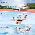 DEERC Amphibious RC Plane for Land and Water