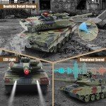 Fistone RC Battle Tank Set with Sounds & Lights