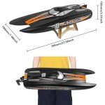 VOLANTEXRC AtomicX 40MPH Brushless RC Racing Boat