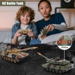 Fistone RC Battle Tank Set with Sounds & Lights