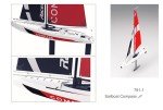 53” Remote Control Electric Sailboat with Accessories