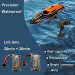 Fast RC Boat with 2 Batteries - 20+ MPH
