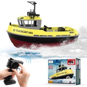 High-Speed 1/72 RC Tugboat for Pools & Lakes
