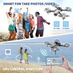 4K Camera Drone for Kids and Adults, Foldable