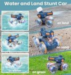 Amphibious Remote Control Stunt Car for Kids