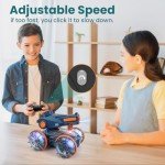 Amphibious Remote Control Stunt Car for Kids