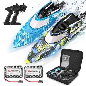 BEZGAR Fast Speed RC Boat Set for Kids
