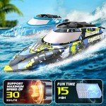BEZGAR Fast Speed RC Boat Set for Kids