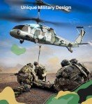 SYMA RC Military Helicopter for Kids and Adults