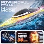 BEZGAR 16-Inch Fast RC Boat for Kids & Adults