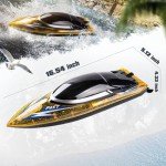 BEZGAR 16-Inch Fast RC Boat for Kids & Adults