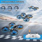 Mini Drone with Auto Hover, LED Lights, Remote