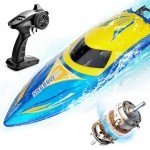 ALPHAREV Fast Brushless RC Boat - 30+ MPH