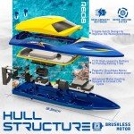 ALPHAREV Fast Brushless RC Boat - 30+ MPH