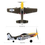 4-Channel RC Plane for Kids & Adults - P51 Mustang