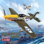 4-Channel RC Plane for Kids & Adults - P51 Mustang