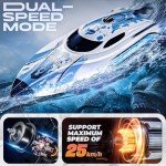 BEZGAR Fast 12-Inch Remote Control Speed Boat