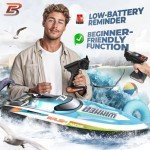 BEZGAR 18" High-Speed Remote Control Boat